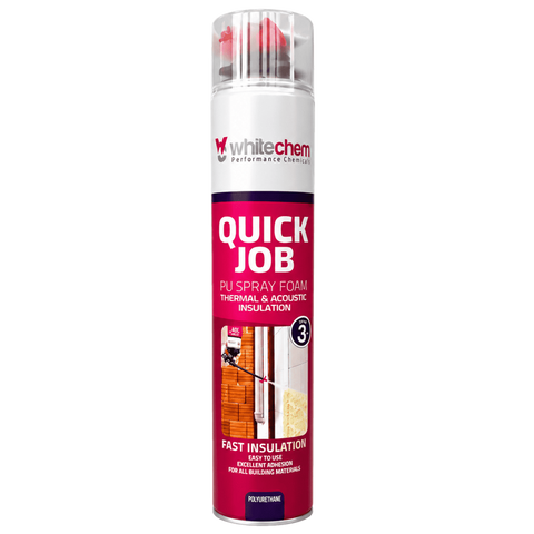 Пена для утепления (напыляемый пенополиуретан, ППУ) в баллоне Whitechem Quick Job 850 мл Job фото
